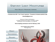 Tablet Screenshot of distantlightminiatures.com